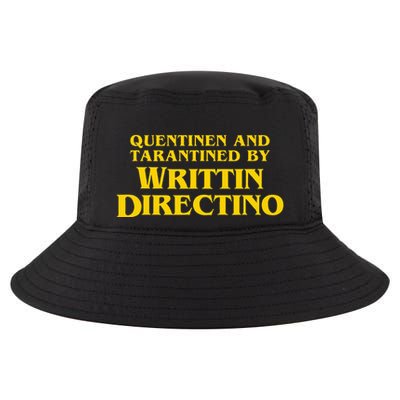 Quentinen And Tarantined By Writtin Directino Cool Comfort Performance Bucket Hat