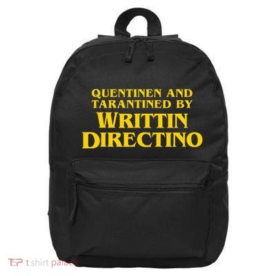 Quentinen And Tarantined By Writtin Directino 16 in Basic Backpack