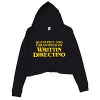 Quentinen And Tarantined By Writtin Directino Crop Fleece Hoodie