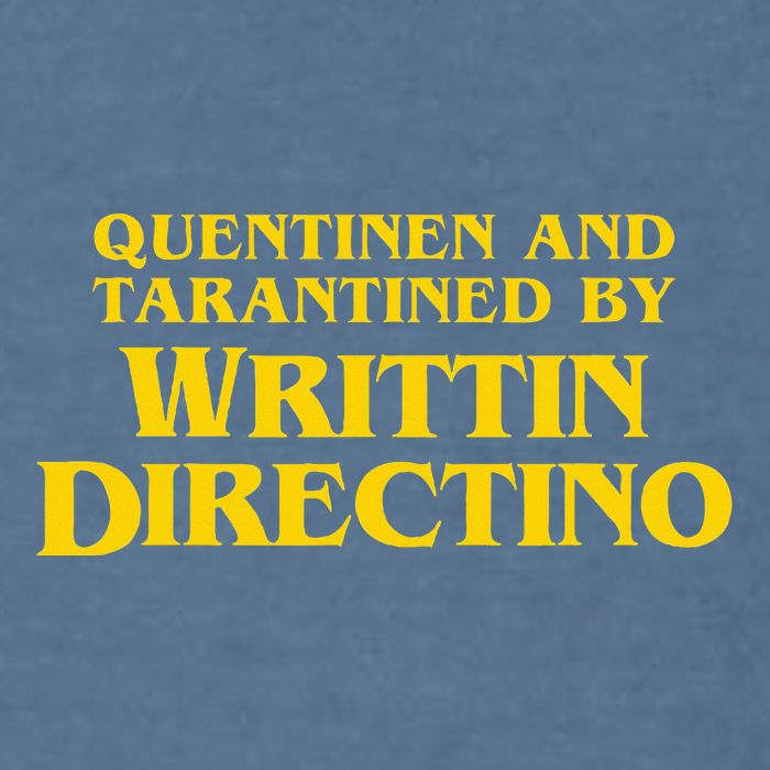 Quentinen And Tarantined By Writtin Directino Garment-Dyed Sweatshirt