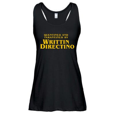 Quentined And Tarantined By Writtin Directino Ladies Essential Flowy Tank