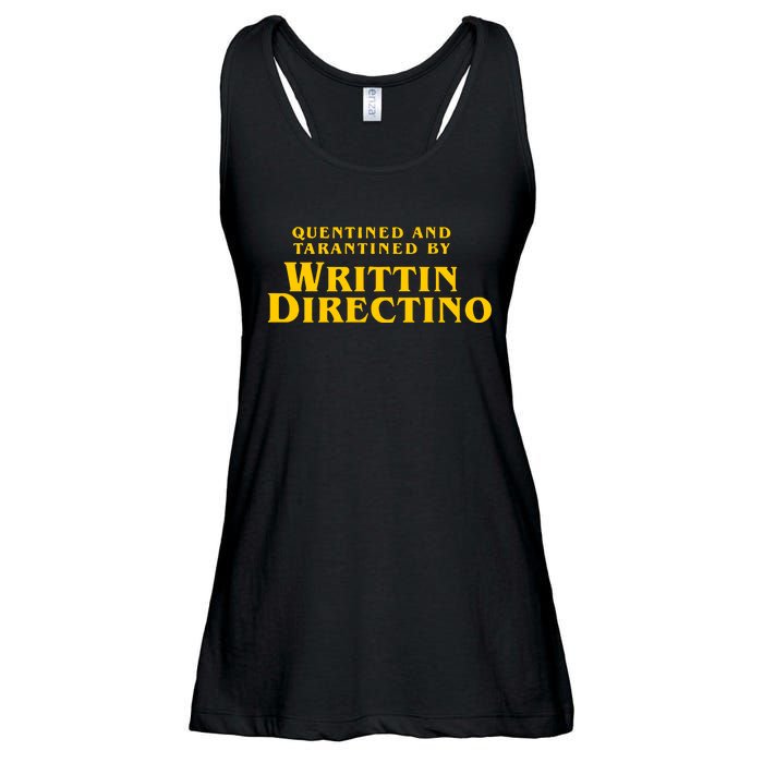 Quentined And Tarantined By Writtin Directino Ladies Essential Flowy Tank