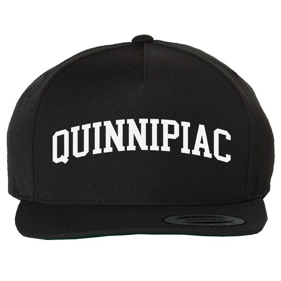 Quinnipiac Arch Vintage Retro College Athletic Sports Wool Snapback Cap