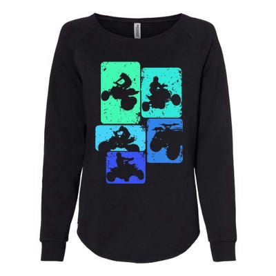 Quad Biker ATV 4 Wheeler Quad Womens California Wash Sweatshirt