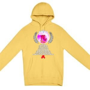 Queen Born As Virgo Funny Virgo Queen Zodiac Birthday Gift Premium Pullover Hoodie