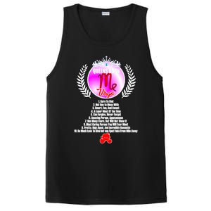 Queen Born As Virgo Funny Virgo Queen Zodiac Birthday Gift PosiCharge Competitor Tank