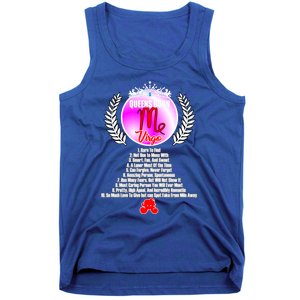 Queen Born As Virgo Funny Virgo Queen Zodiac Birthday Gift Tank Top