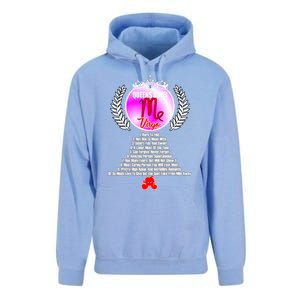 Queen Born As Virgo Funny Virgo Queen Zodiac Birthday Gift Unisex Surf Hoodie