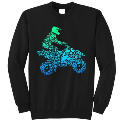 Quad Biker Atv 4 Wheeler Funny Quad Gift Sweatshirt