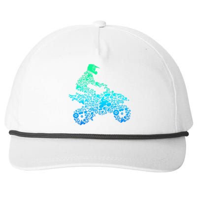 Quad Biker Atv 4 Wheeler Funny Quad Gift Snapback Five-Panel Rope Hat