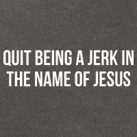 Quit Being A Jerk In The Name Of Jesus Cotton Canvas Backpack