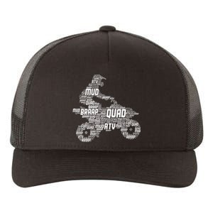 Quad Biker Atv 4 Wheeler Funny Quad Yupoong Adult 5-Panel Trucker Hat