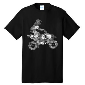 Quad Biker Atv 4 Wheeler Funny Quad Tall T-Shirt