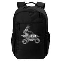 Quad Biker Atv 4 Wheeler Funny Quad Daily Commute Backpack