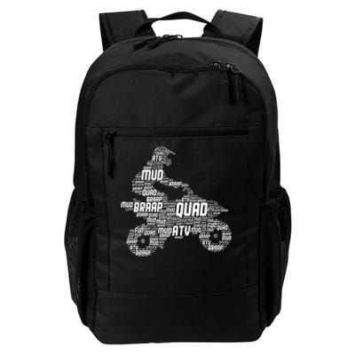 Quad Biker Atv 4 Wheeler Funny Quad Daily Commute Backpack