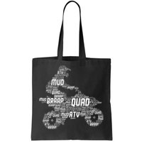 Quad Biker Atv 4 Wheeler Funny Quad Tote Bag