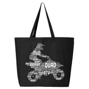 Quad Biker Atv 4 Wheeler Funny Quad 25L Jumbo Tote