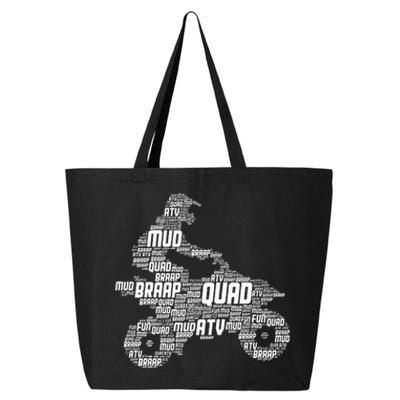 Quad Biker Atv 4 Wheeler Funny Quad 25L Jumbo Tote