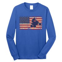 Quad Biker America Flag Gift Atv Four Wheeler Quad Bike Gift Long Sleeve Shirt