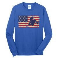 Quad Biker America Flag Gift Atv Four Wheeler Quad Bike Gift Tall Long Sleeve T-Shirt