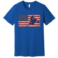 Quad Biker America Flag Gift Atv Four Wheeler Quad Bike Gift Premium T-Shirt