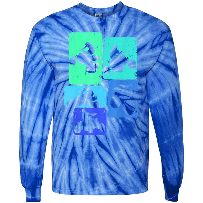 Quad Biker ATV 4 Wheeler Quad Boys Tie-Dye Long Sleeve Shirt