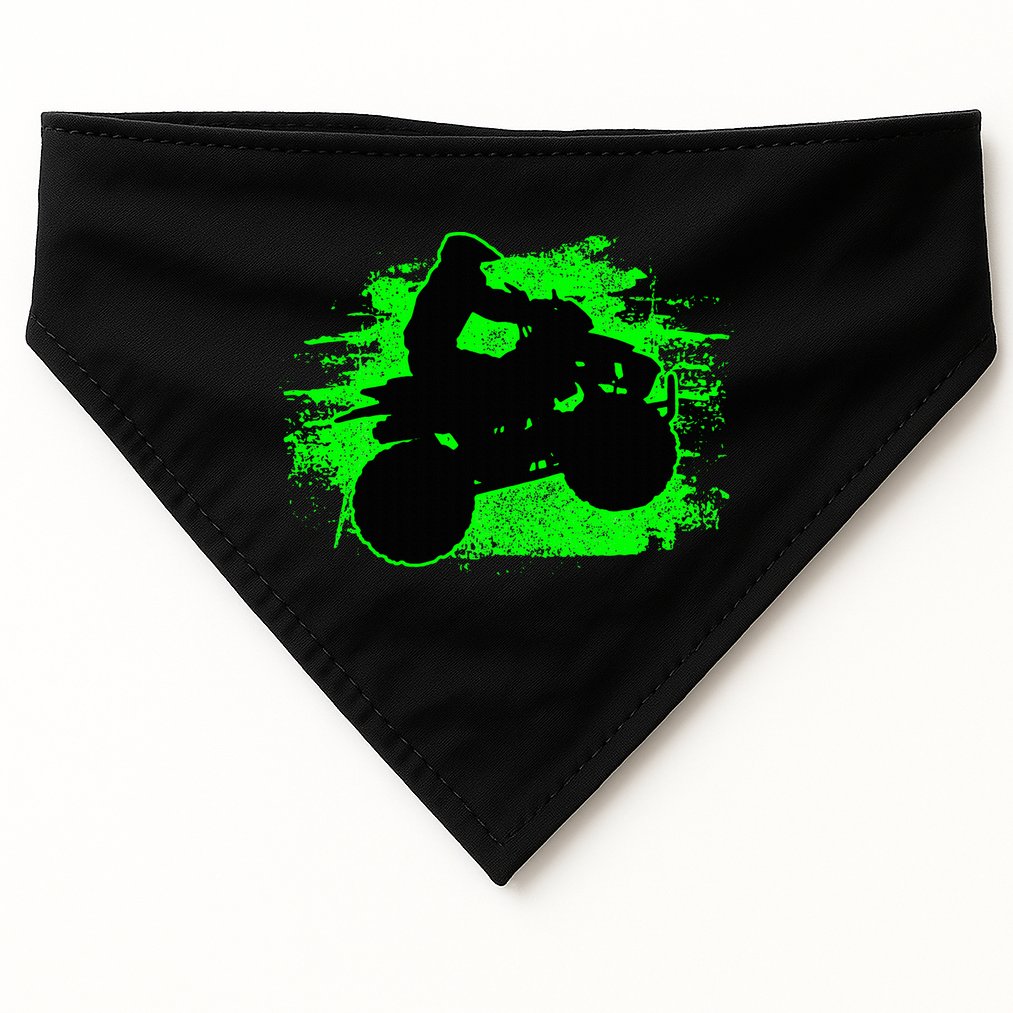 Quad Bike Atv Gift USA-Made Doggie Bandana
