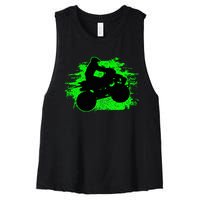 Quad Bike Atv Gift Women's Racerback Cropped Tank