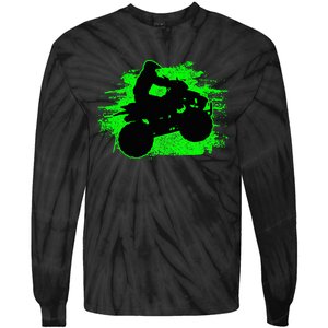 Quad Bike Atv Gift Tie-Dye Long Sleeve Shirt