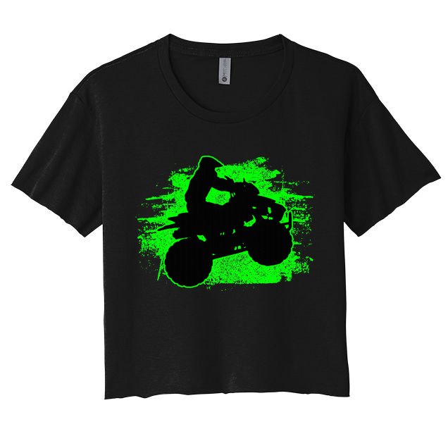 Quad Bike Atv Gift Women's Crop Top Tee