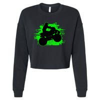 Quad Bike Atv Gift Cropped Pullover Crew