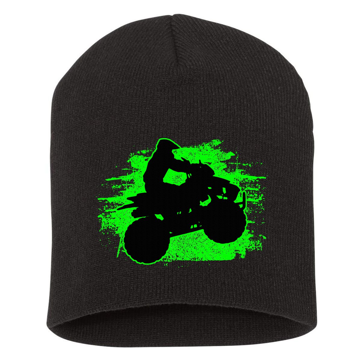 Quad Bike Atv Gift Short Acrylic Beanie