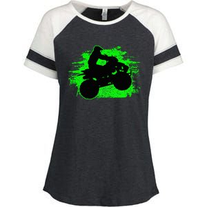 Quad Bike Atv Gift Enza Ladies Jersey Colorblock Tee