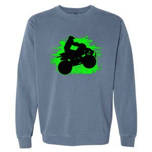 Quad Bike Atv Gift Garment-Dyed Sweatshirt