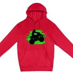 Quad Bike Atv Gift Premium Pullover Hoodie