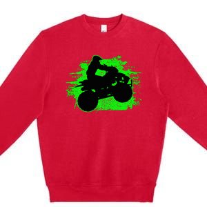 Quad Bike Atv Gift Premium Crewneck Sweatshirt