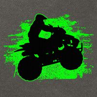 Quad Bike Atv Gift Cotton Canvas Backpack