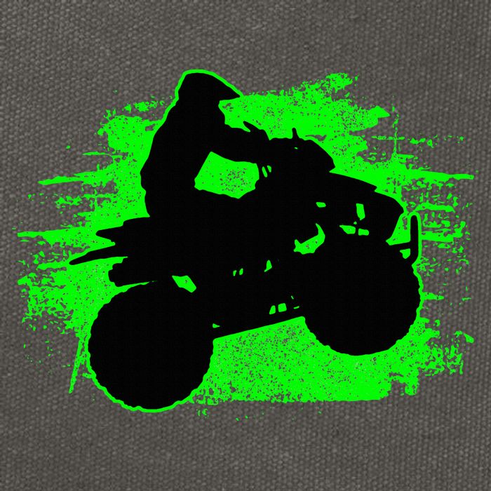 Quad Bike Atv Gift Cotton Canvas Backpack