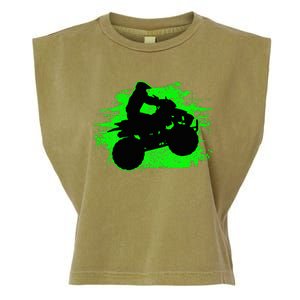 Quad Bike Atv Gift Garment-Dyed Women's Muscle Tee