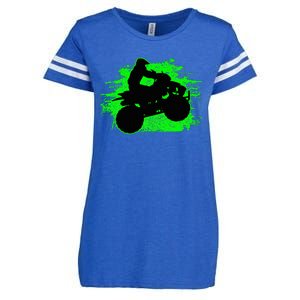 Quad Bike Atv Gift Enza Ladies Jersey Football T-Shirt