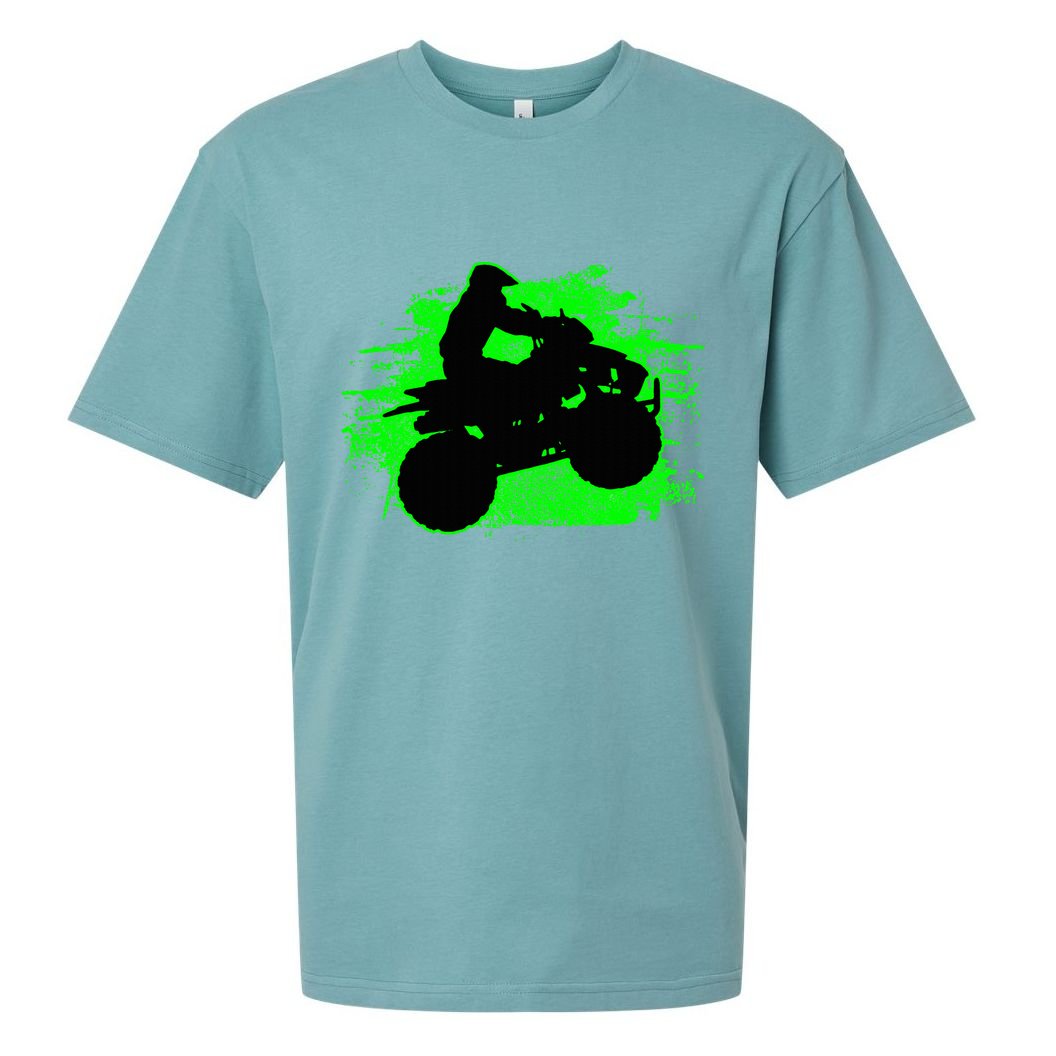 Quad Bike Atv Gift Sueded Cloud Jersey T-Shirt