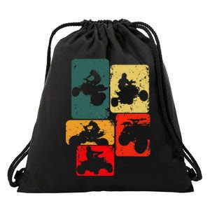 Quad Biker Atv 4 Wheeler Quad Drawstring Bag