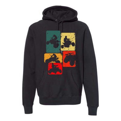 Quad Biker Atv 4 Wheeler Quad Premium Hoodie