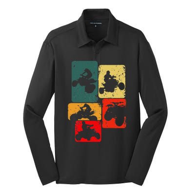 Quad Biker Atv 4 Wheeler Quad Silk Touch Performance Long Sleeve Polo