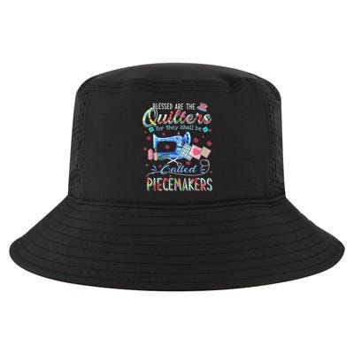 Quilting Blessed Are The Quilters Called Piecemakers Cool Comfort Performance Bucket Hat