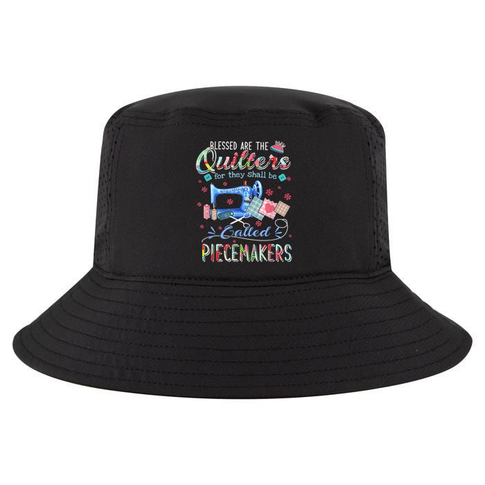 Quilting Blessed Are The Quilters Called Piecemakers Cool Comfort Performance Bucket Hat