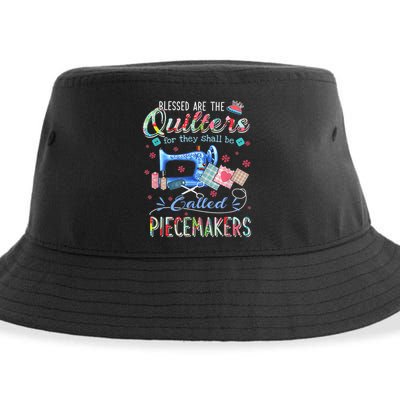 Quilting Blessed Are The Quilters Called Piecemakers Sustainable Bucket Hat