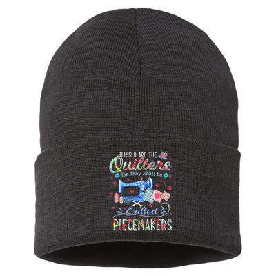 Quilting Blessed Are The Quilters Called Piecemakers Sustainable Knit Beanie