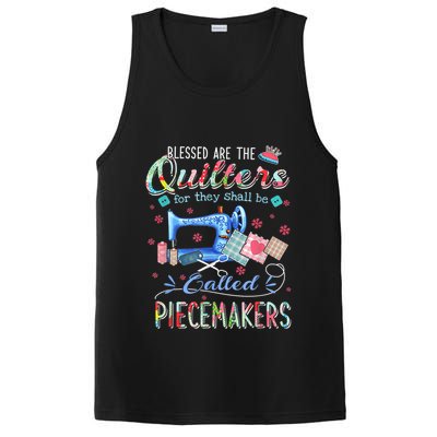 Quilting Blessed Are The Quilters Called Piecemakers PosiCharge Competitor Tank