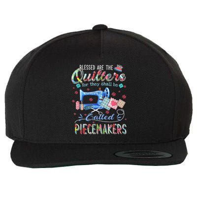 Quilting Blessed Are The Quilters Called Piecemakers Wool Snapback Cap